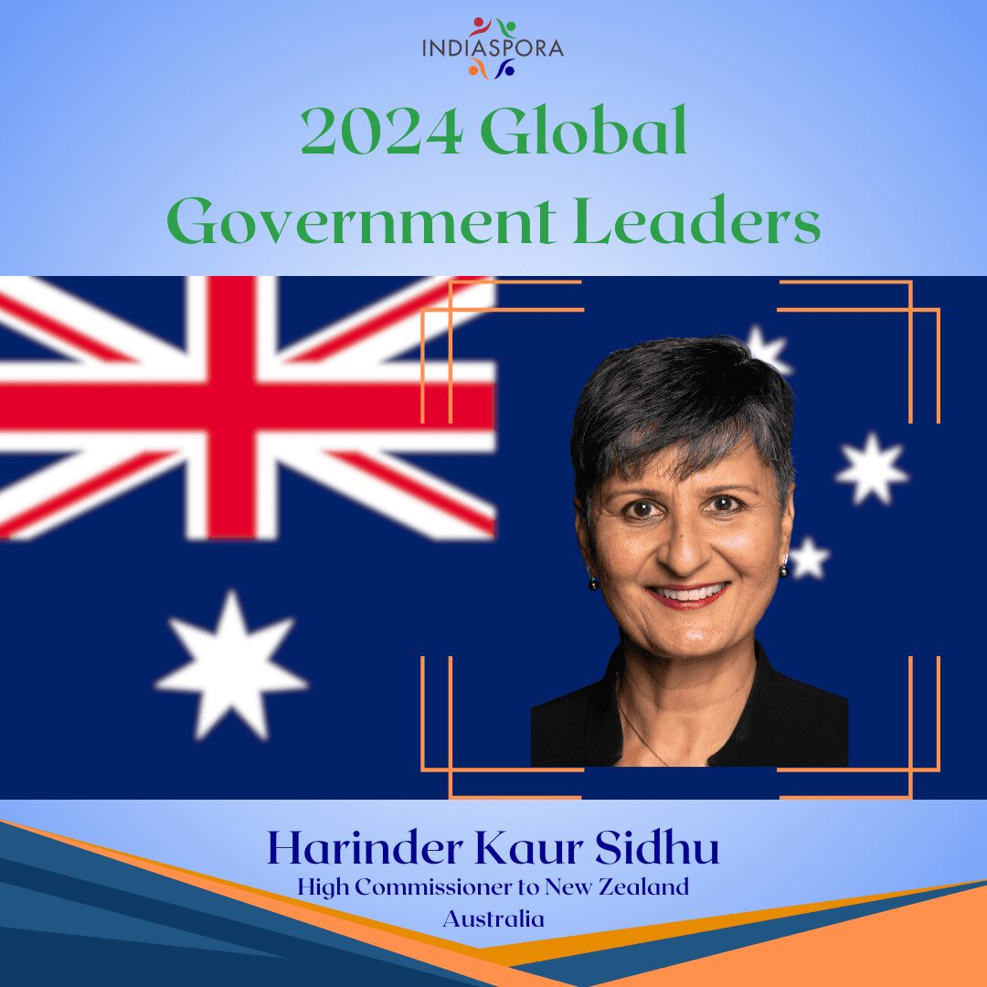 A picture of the australian flag and a person.