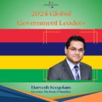 A picture of harvesh seepham, the president and ceo of the bank of mauritius.
