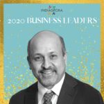 A man in suit and tie with the words indiaspora 2 0 2 0 business leaders