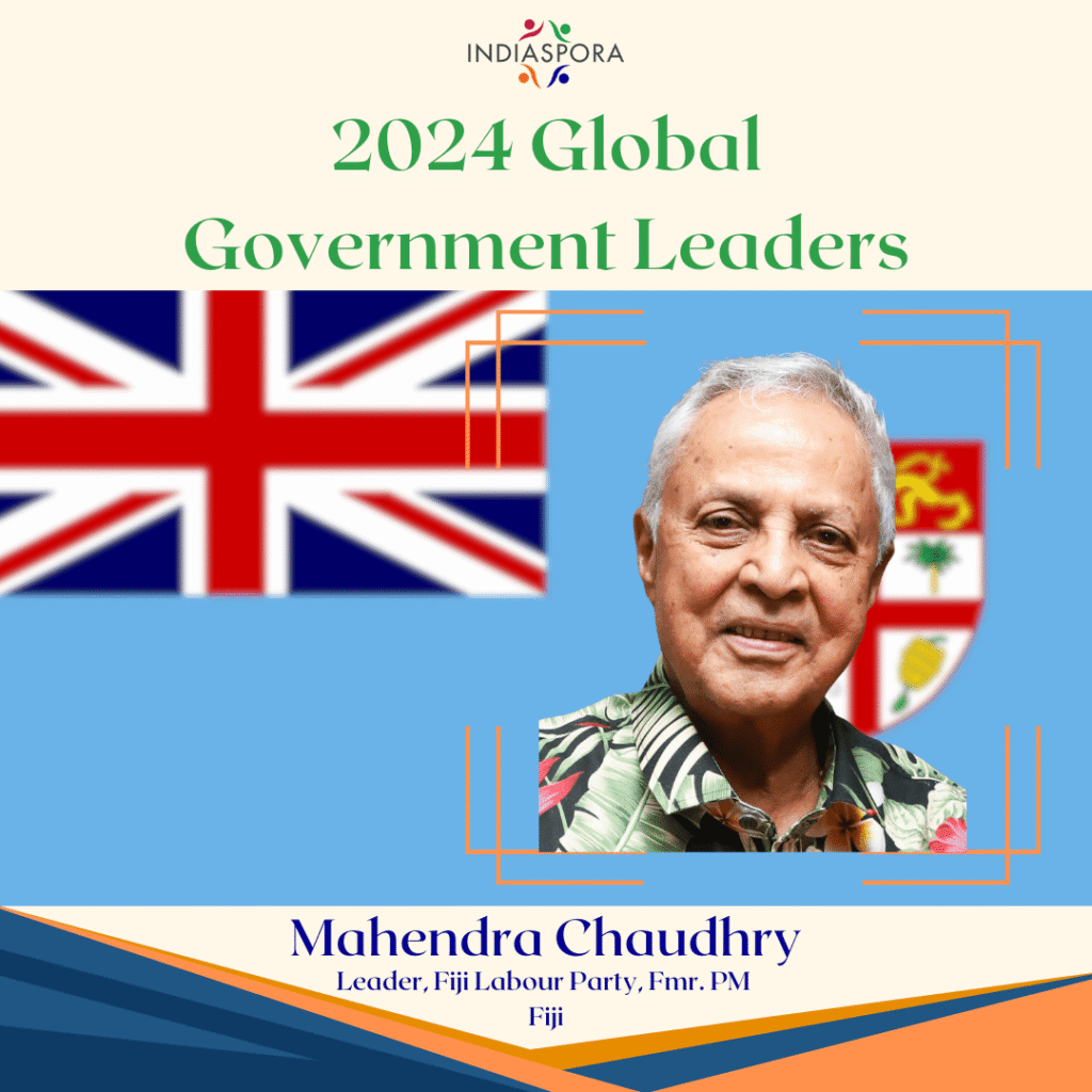 A picture of a person with the words 2 0 2 4 global government leaders|A man with white hair and wearing a hawaiian shirt.