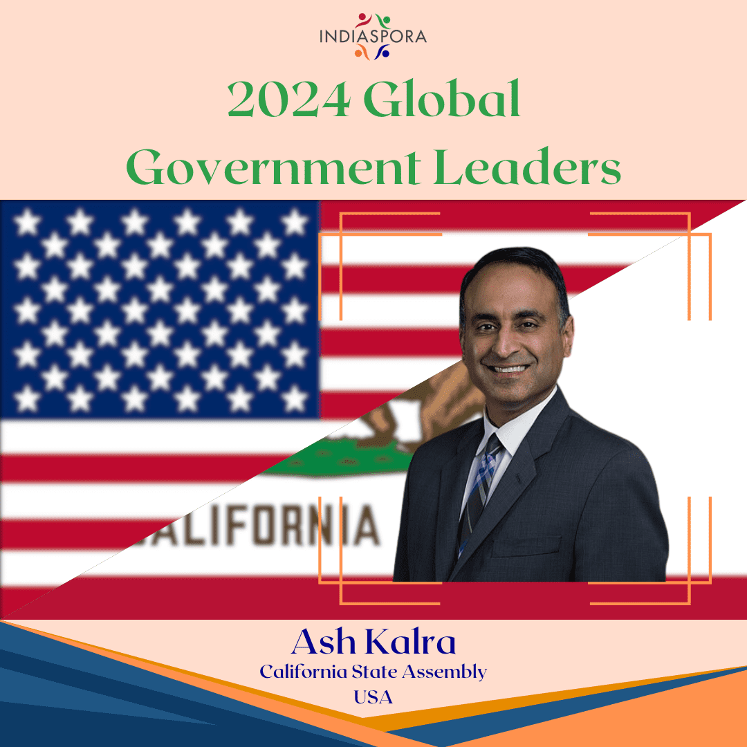 A picture of ash kalru with the words 2 0 2 4 global government leaders.