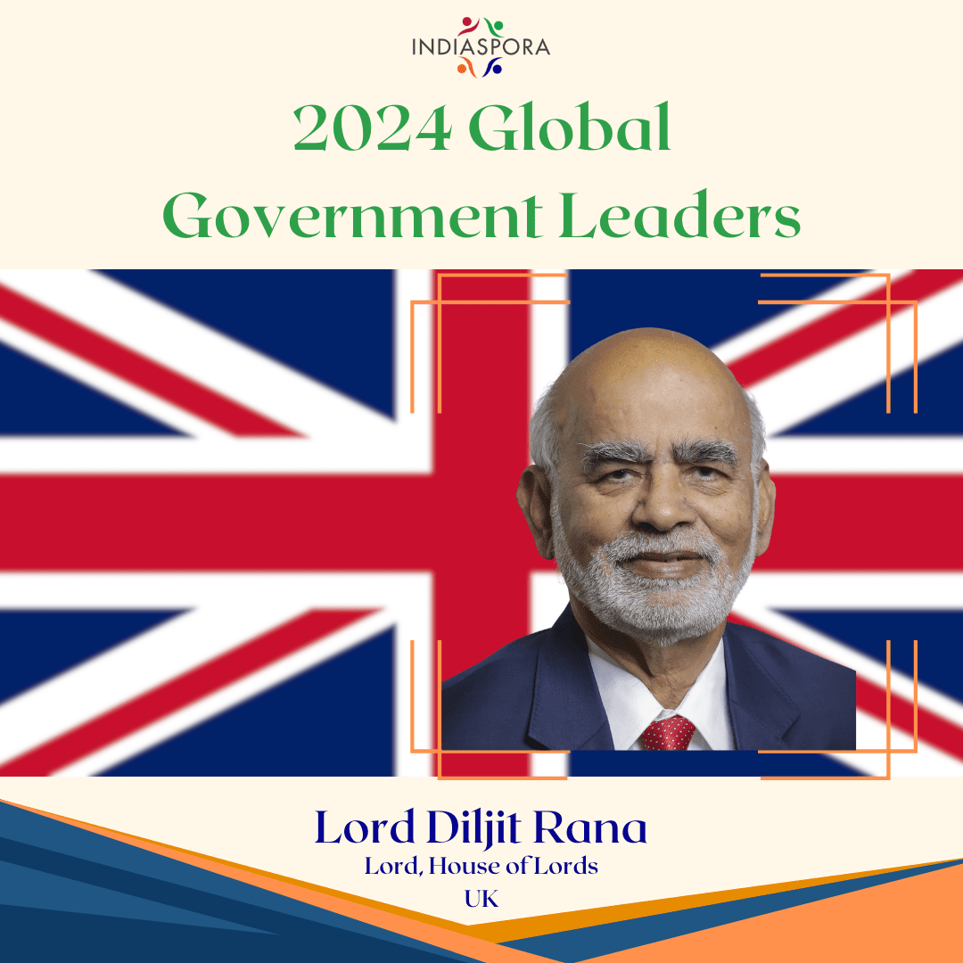 A picture of lord dilji rana with the words 2 0 2 4 global government leaders