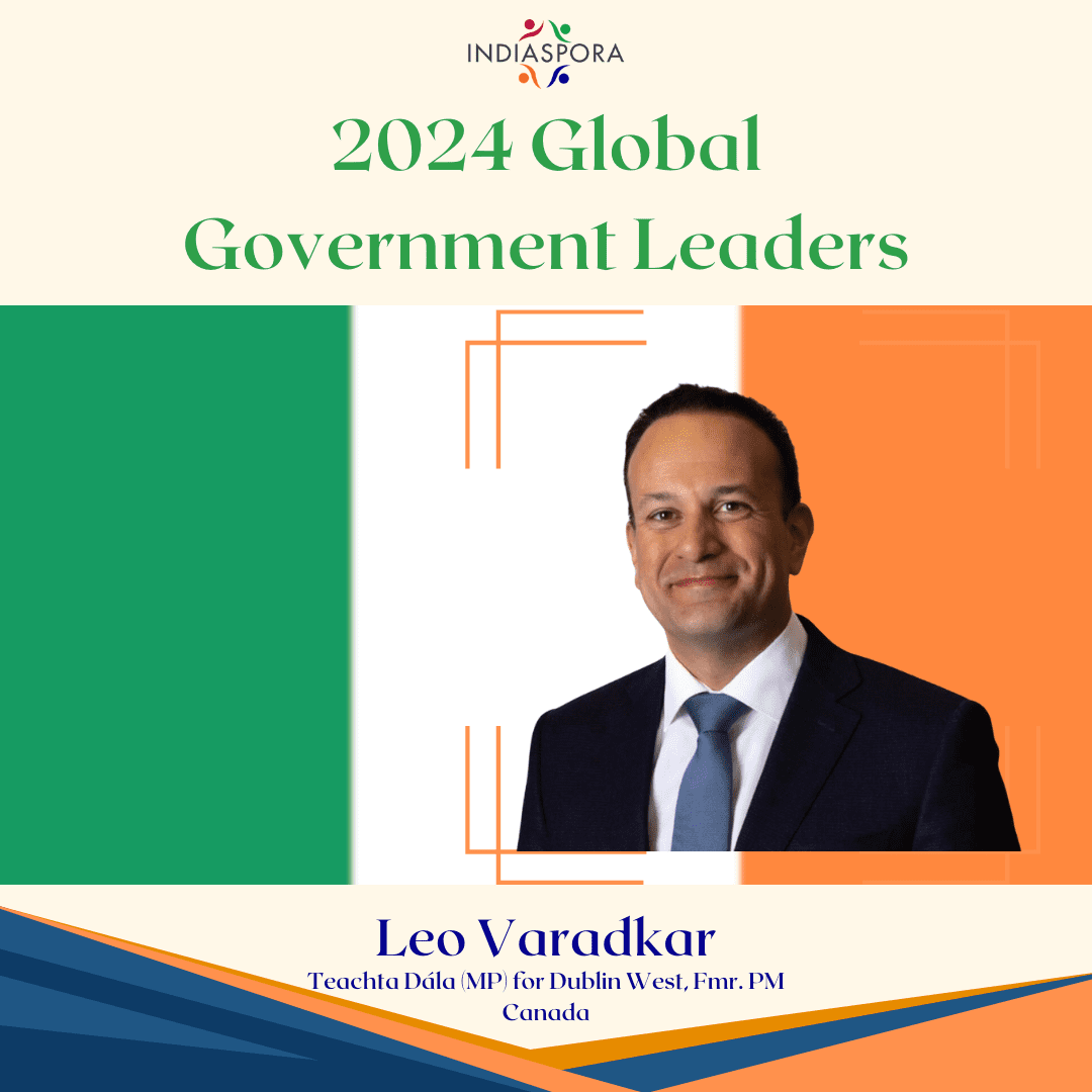 A picture of leo varadkar with the words 2 0 2 4 global government leaders