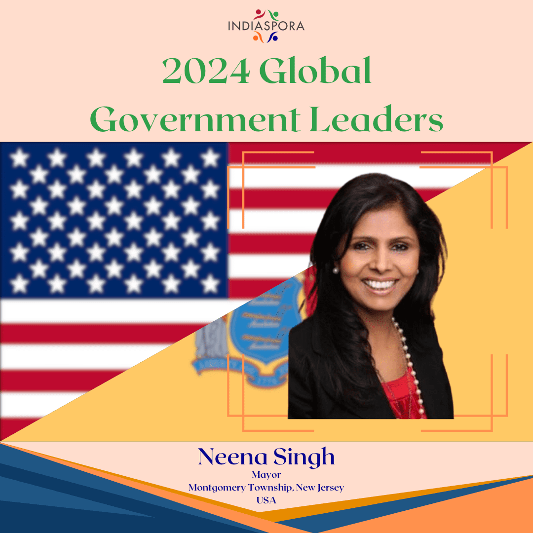 A picture of neena singh with the words " 2 0 2 4 global government leaders ".