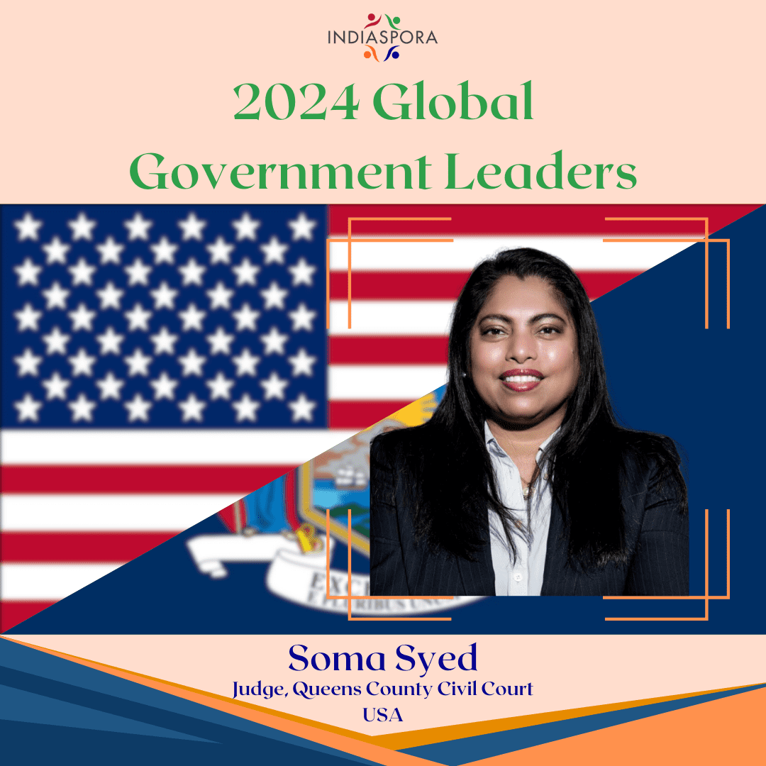 A picture of sona syed with the words " 2 0 2 4 global government leaders ".