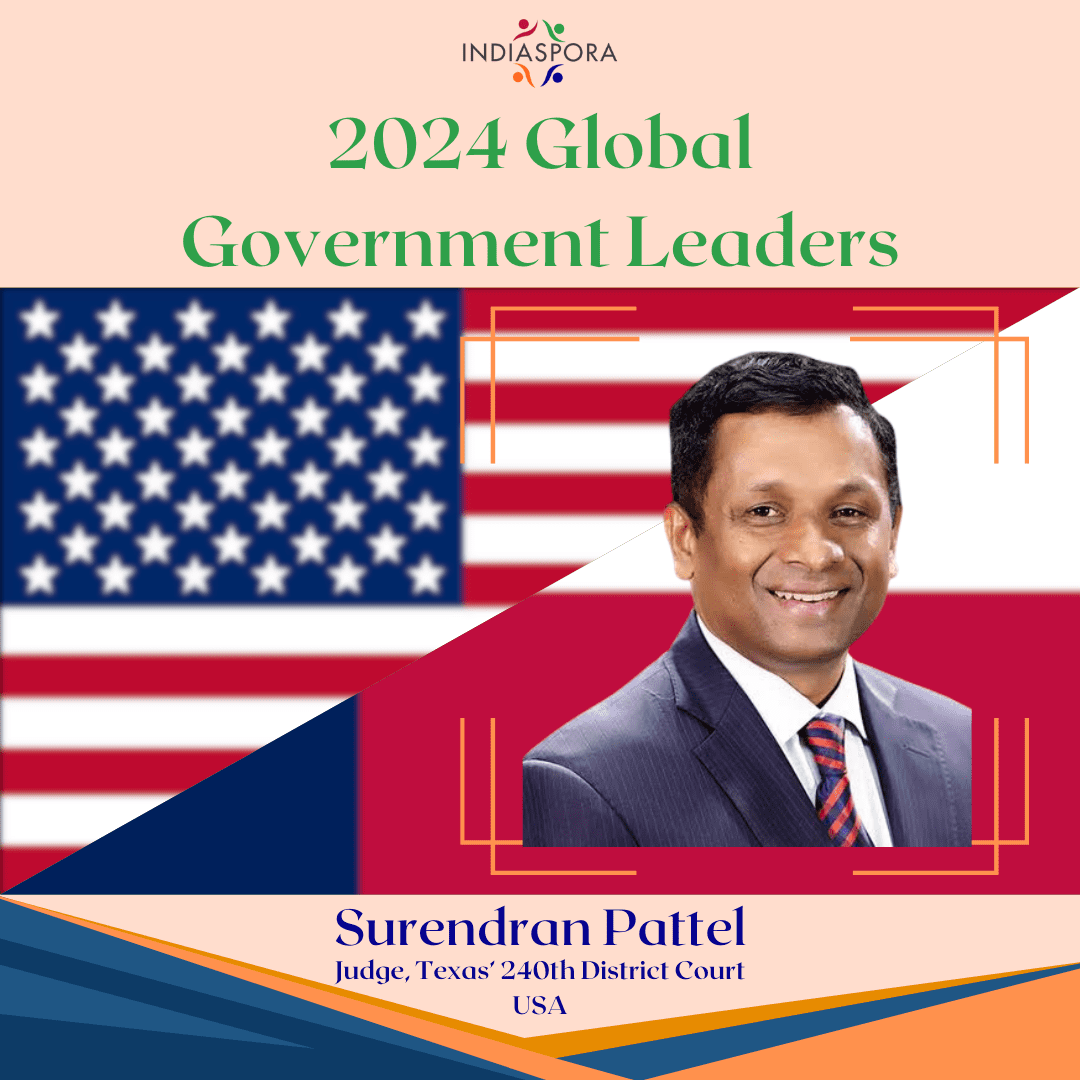 A picture of surendran puttal with the words " 2 0 2 4 global government leaders ".