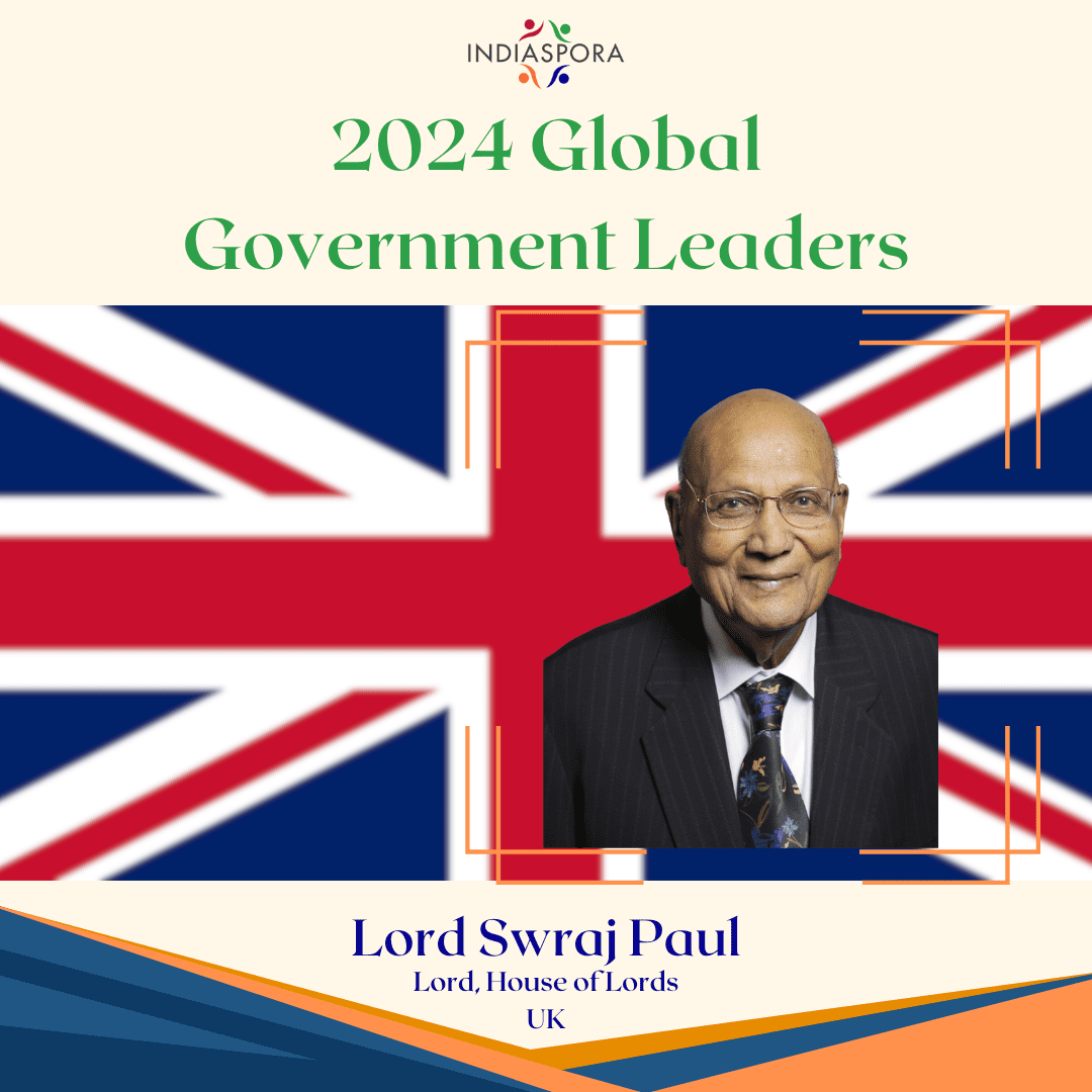 A picture of lord swai paul with the words " 2 0 2 4 global government leaders ".