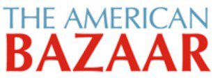 A logo of the american bazaar