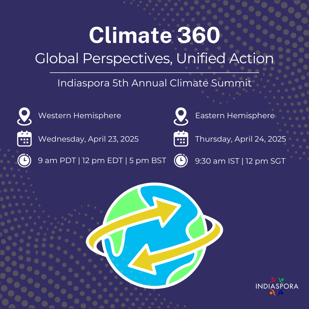 A poster with the dates for the climate 3 6 0 summit.