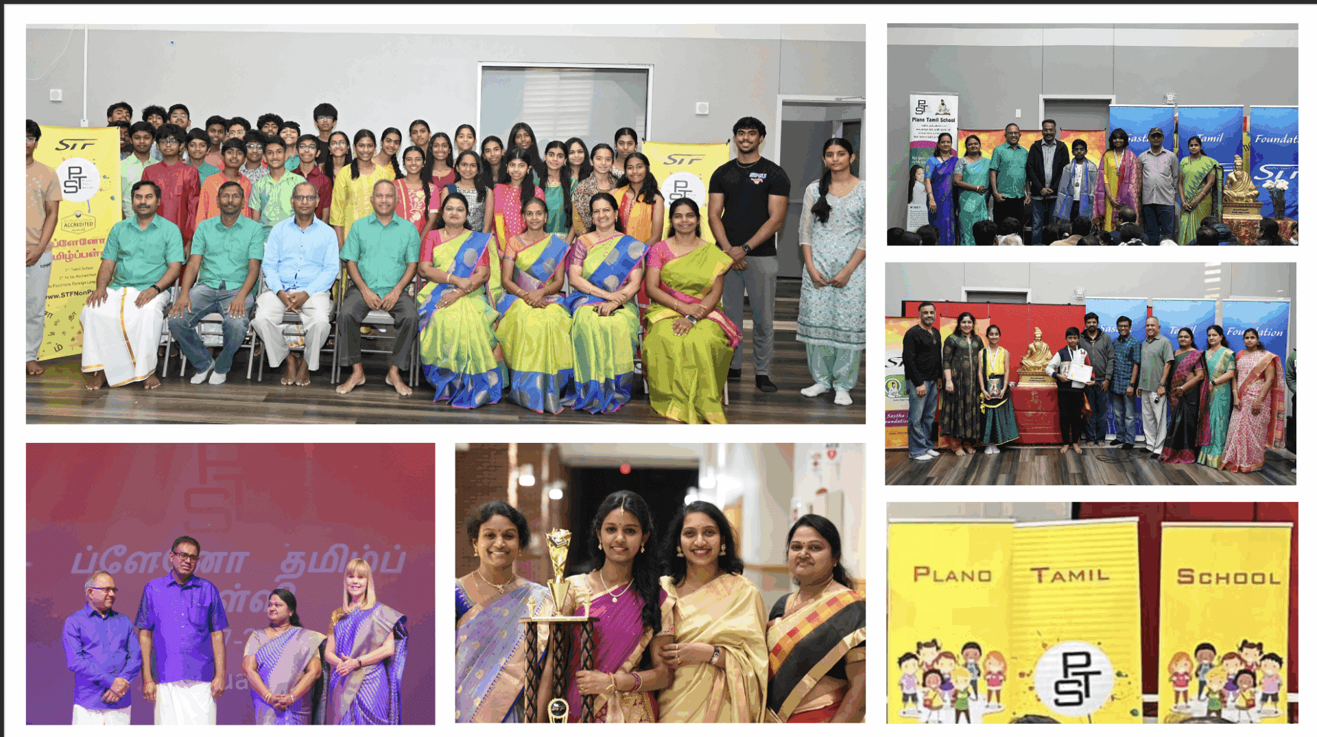 Group photos at a cultural event.