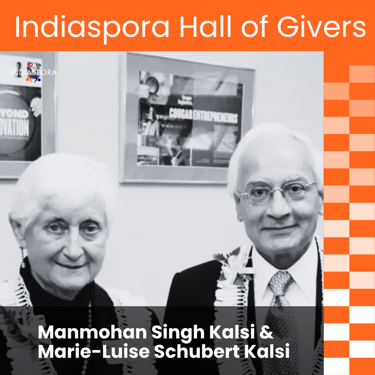 Manmohan Singh Kalsi and Marie-Luise Schubert Kalsi