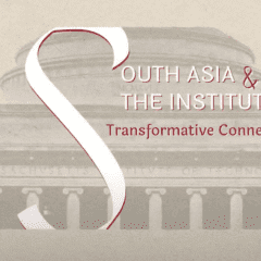 A logo for south asia and the institute of transformative connection.|A group of people standing next to each other.|A woman smiling for the camera with long hair.