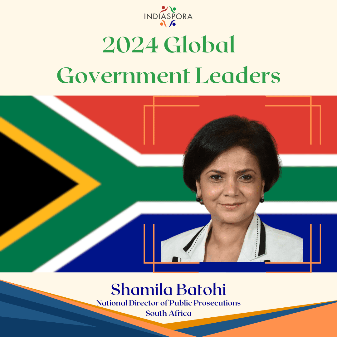 A picture of the cover of the 2 0 2 4 global government leaders.|A woman with short hair wearing a white jacket.