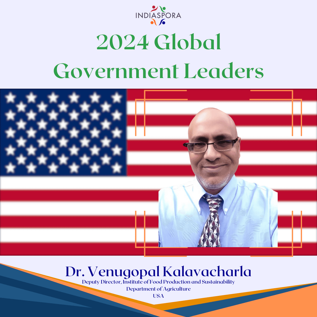 A man in glasses and an american flag.