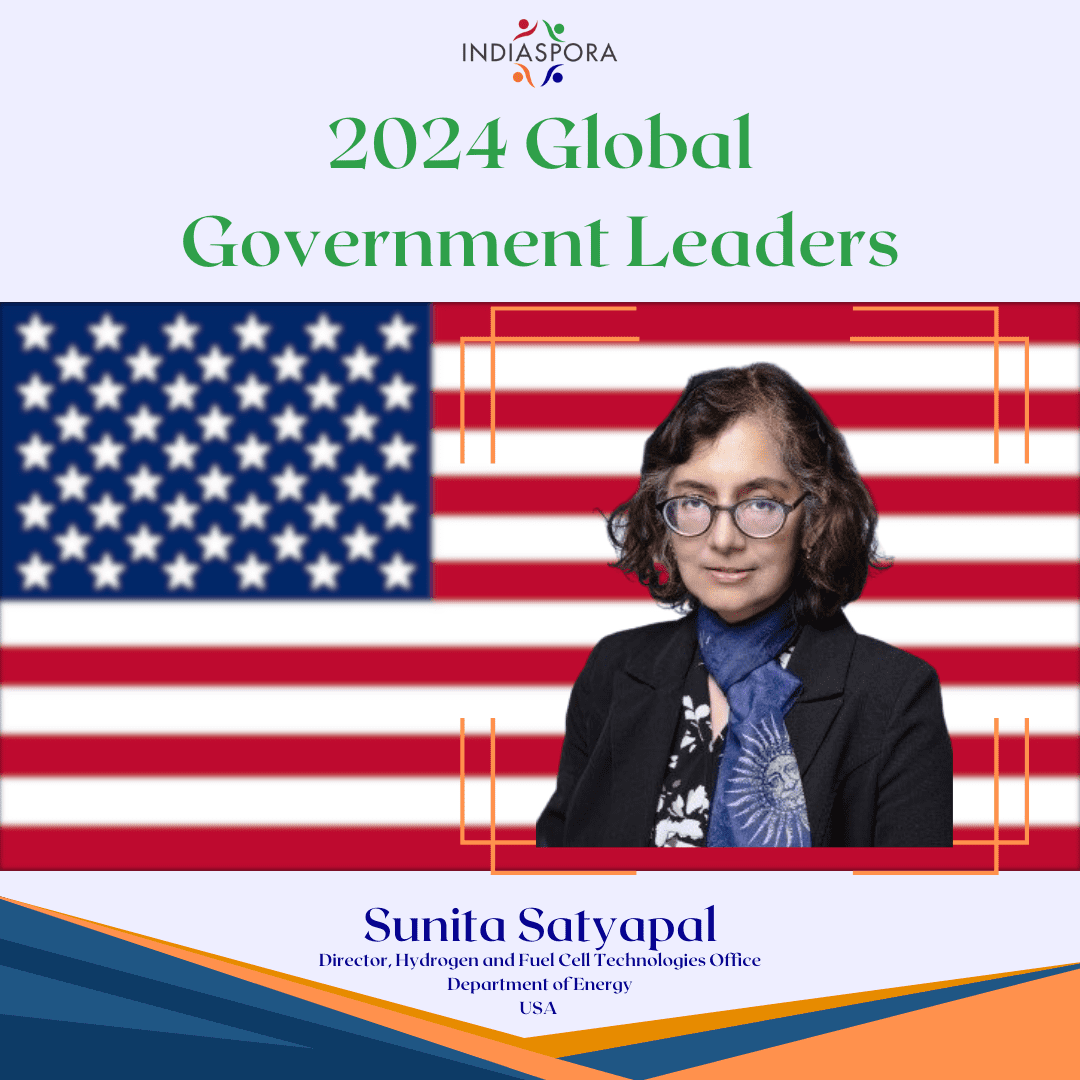 A woman in glasses and an american flag.