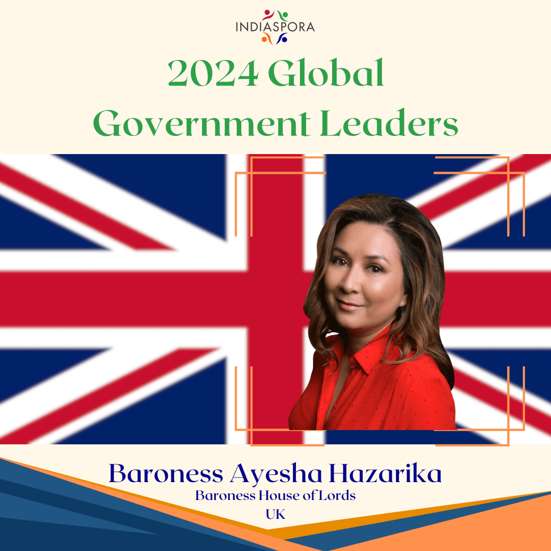 A picture of baroness ayesha hazarika.