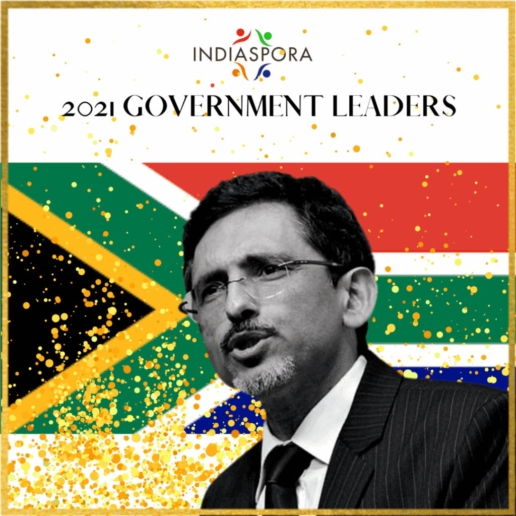 A man in suit and tie next to the words " 2 0 2 1 government leaders."